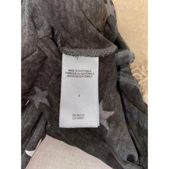 Lucky Brand Brown Stars Tee size Small Worn Retro Vintage Look Thin T-Shirt GUC - Picture 9 of 11